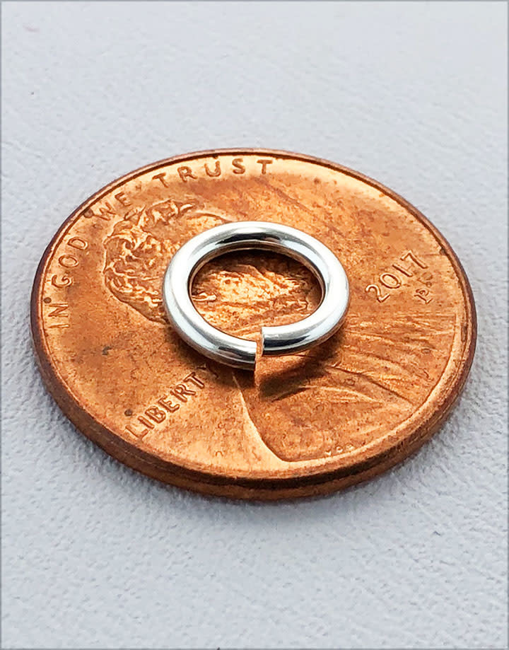 906S-8.0 = Jumplock Sterling Silver 8mm OD x 16ga  (Pkg of 5)