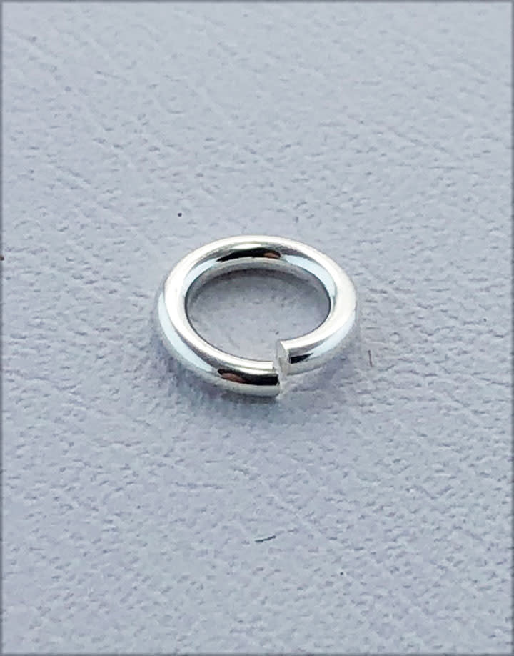 906S-6.0 = Jumplock Sterling Silver 6mm OD x 18ga (Pkg of 25)