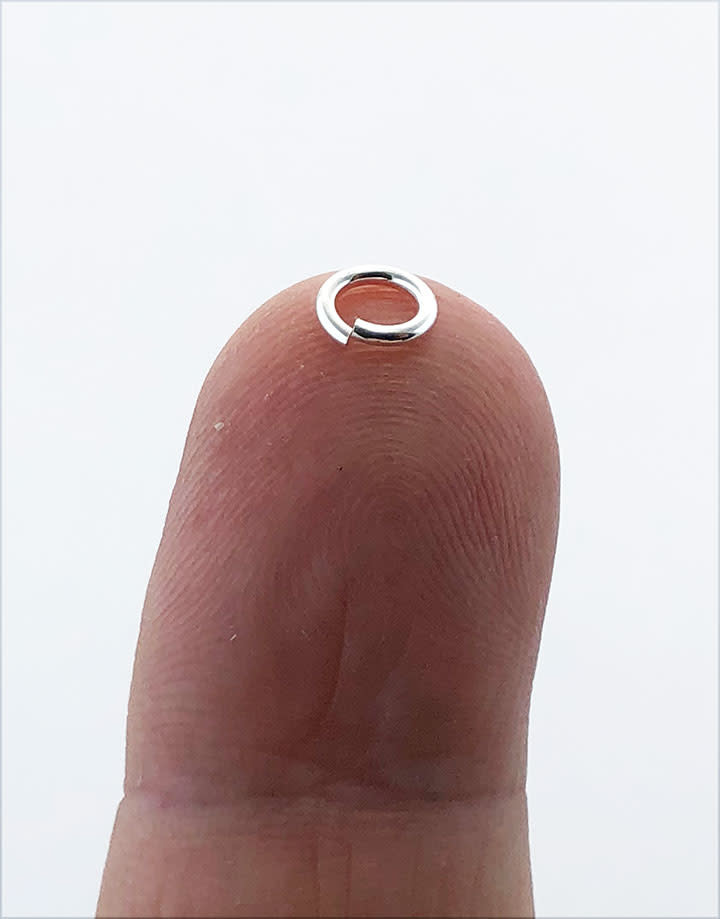 906S-6.0 = Jumplock Sterling Silver 6mm OD x 18ga (Pkg of 25)