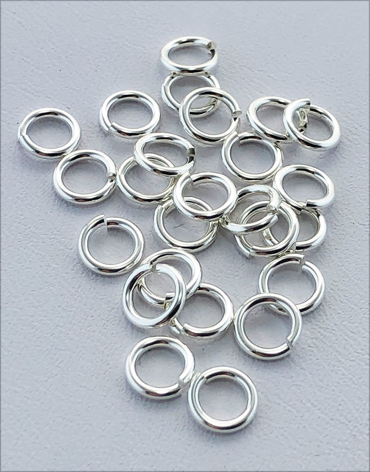 906S-6.0 = Jumplock Sterling Silver 6.0mm OD x 18ga (Pkg of 25)