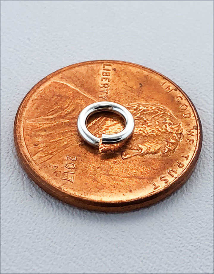 906S-6.0 = Jumplock Sterling Silver 6mm OD x 18ga (Pkg of 25)
