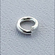 906S-4.0 = Jumplock Sterling Silver 4mm OD x 20ga  (Pkg of 50)