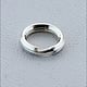 901S-03 = Round Split Ring Sterling Silver 6.2mm (Pkg of 10)