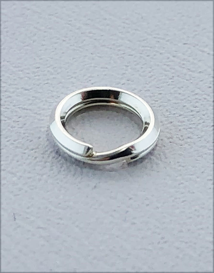 901S-03 = Round Split Ring Sterling Silver 6.2mm (Pkg of 10)