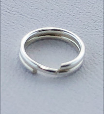 901S-04 = Round Split Ring Sterling Silver 7.2mm (Pkg of 5)