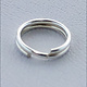 901S-04 = Round Split Ring Sterling Silver 7.2mm (Pkg of 10)