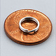 901S-05 = Round Split Ring Sterling Silver 8.2mm (Pkg of 10)
