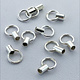 585S-72 = Crimp Tube 3.5mm with Ring 1.5mm ID Sterling Silver (Pkg of 10)