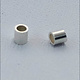 585S-50 = STERLING SILVER-CRIMP TUBE-2x2mm with 1.3mm HOLE (Pkg of 50)