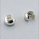 585S-20 = Crimp Cover Sterling Silver 3mm (Pkg of 20)