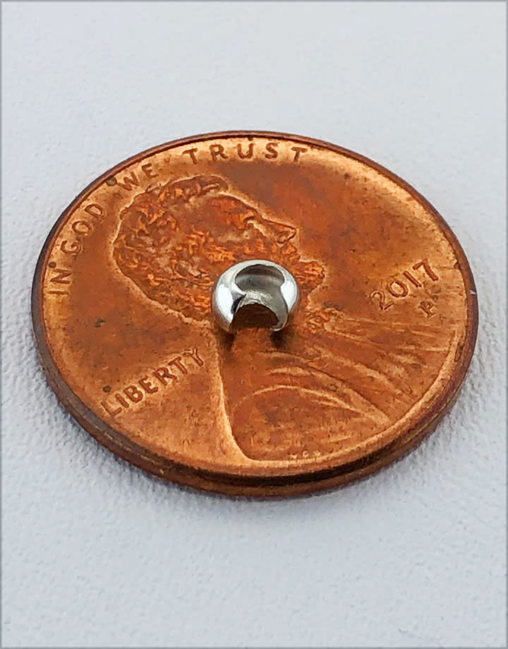 585S-20 = Crimp Cover Sterling Silver 3mm (Pkg of 20)