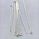 808S-18 = Sterling Silver Eye Pin 2'' x .030'' (20ga/.8mm) Wire (Pkg of 10)