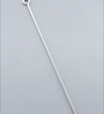 808S-18 = Sterling Silver Eye Pin 2'' x .030'' (20ga/.8mm) Wire (Pkg of 10)
