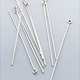 808S-12 = Sterling Silver Eye Pin 2'' x .025'' (22ga/.65mm) Wire (Pkg of 10)