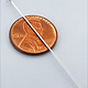 808S-12 = Sterling Silver Eye Pin 2'' x .025'' (22ga/.65mm) Wire (Pkg of 10)