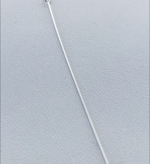 808S-06 = Sterling Silver Eye Pin 2'' x .020'' (24ga/.5mm) Wire (Pkg of 10)
