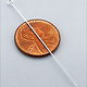 808S-06 = Sterling Silver Eye Pin 2'' x .020'' (24ga/.5mm) Wire (Pkg of 10)