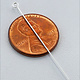 808S-05 = Sterling Silver Eye Pin 1.5'' x .020'' (24ga/.5mm) Wire (Pkg of 10)