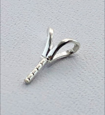 972S-01 = Sterling Silver 4.8mm Bail with 4mm Peg (Pkg of 10)