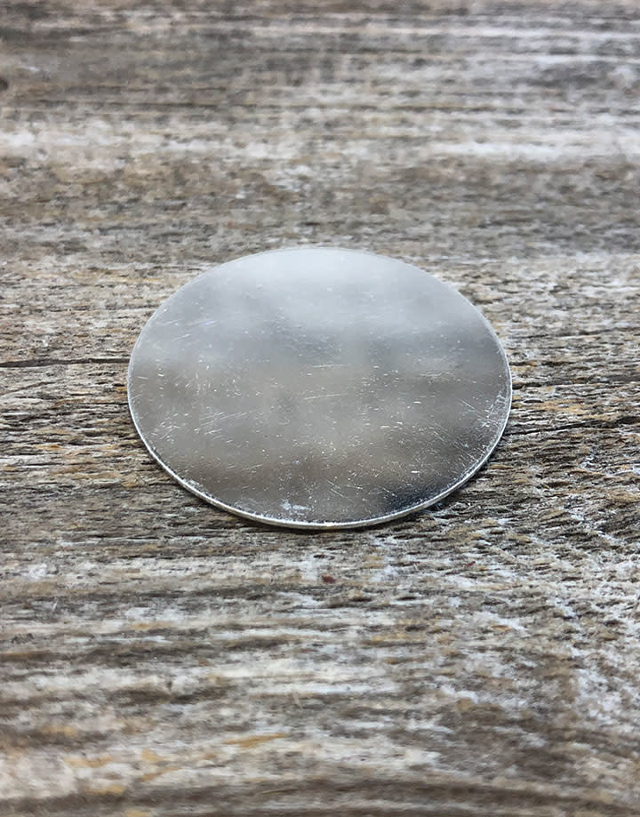 MSS10722 = Sterling Silver Disc 1-1/4'' Dia. x 22ga (Each)