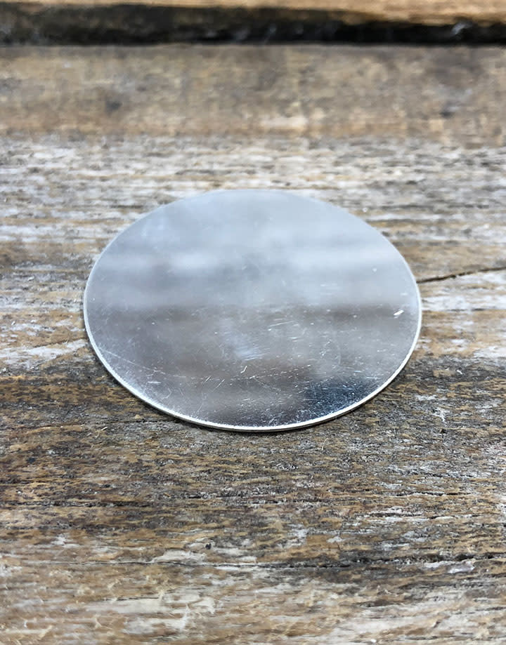 MSS10824 = Sterling Silver Disc 1-1/2'' Dia. x 24ga (Each)