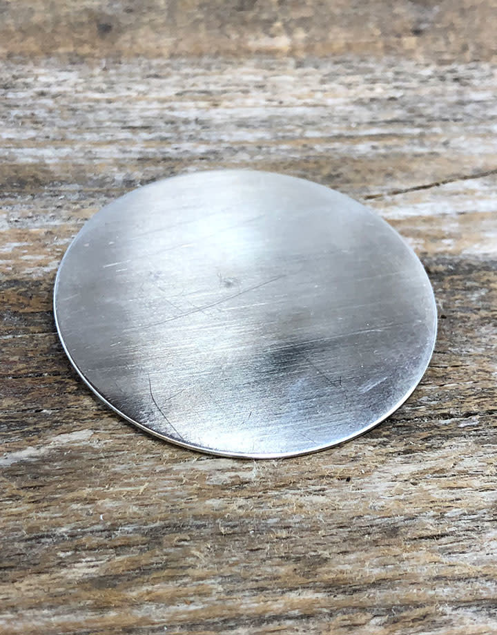 MSS10924 = Sterling Silver Disc 1-3/4'' Dia x  24ga (Each)