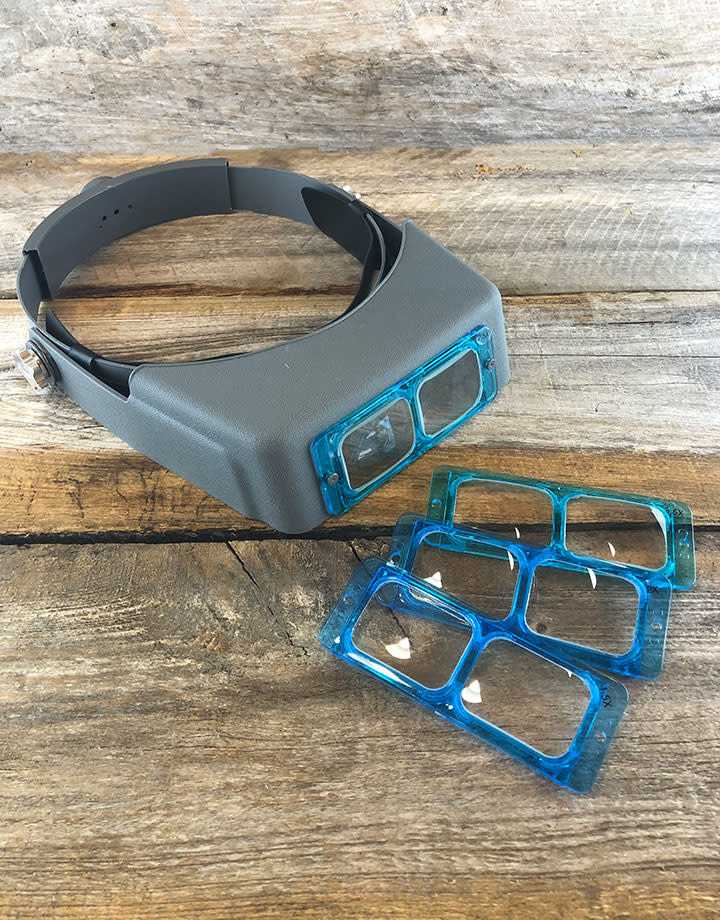 EL9990 = Binocular Magnifier Visor Includes 4 Glass Lenses