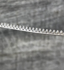 SGW06 = Sterling Gallery Wire "Beaded Swag" (Per Inch)