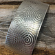 SSP31 = Patterned Sterling Silver Sheet ''Sonar'' 2'' x 6'' (Choose Gauge)