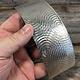 SSP31 = Patterned Sterling Silver Sheet ''Sonar'' 2'' x 6'' (Choose Gauge)