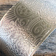 SSP43 = Patterned Sterling Silver Sheet ''Paisley Garden'' 2'' x 6'' (Choose Gauge)