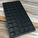 DIS1850 = Plastic Tray Insert 50 Spaces 1/2'' Deep - Black (Pkg of 3)