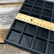 DIS1850 = Plastic Tray Insert 50 Spaces 1/2'' Deep - Black (Pkg of 3)