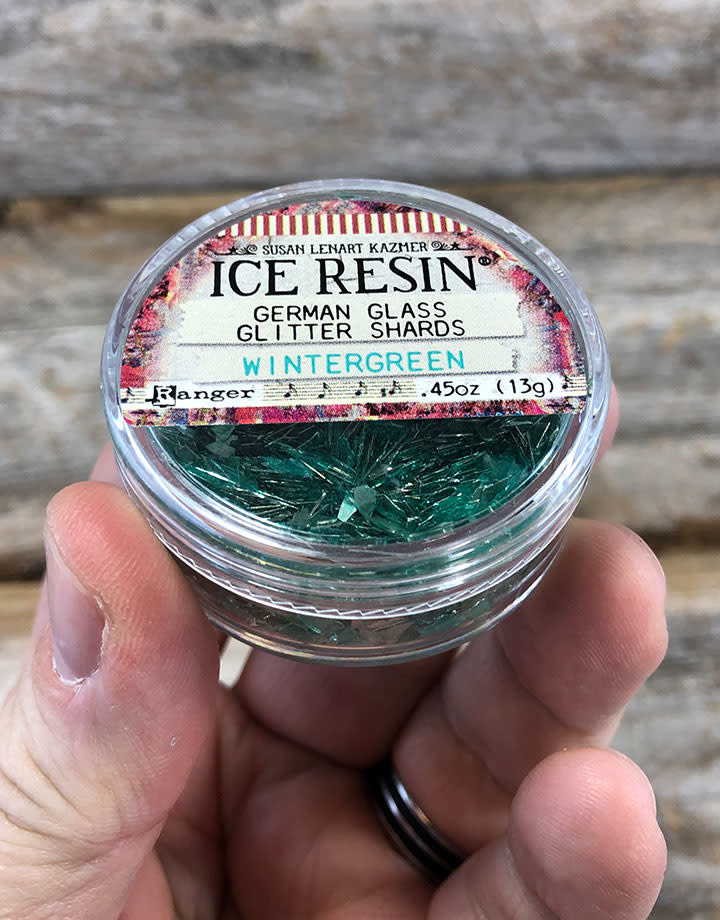 CE797 = Ice Resin German Glass Glitter - Wintergreen