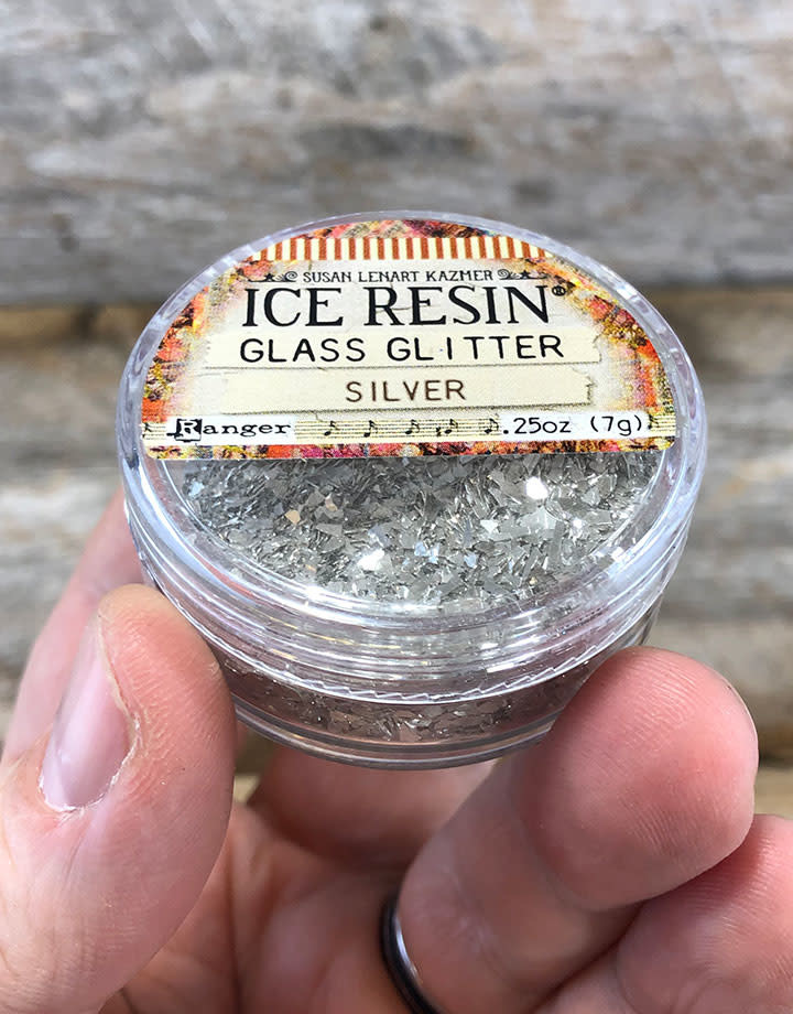 CE798 = Ice Resin German Glass Glitter - Silver