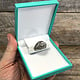 DBX6011 = Slim Proposal Engagement Ring Box Teal/White