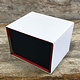 DBX4150 = Deluxe Magnetic Red/Black Ring Box 1-7/8'' x 2-1/4'' x 1-1/2''