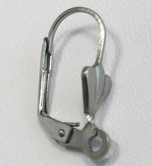 428L-06 = Stainless Steel 17mm Leverback with Shell (Pkg of 12)