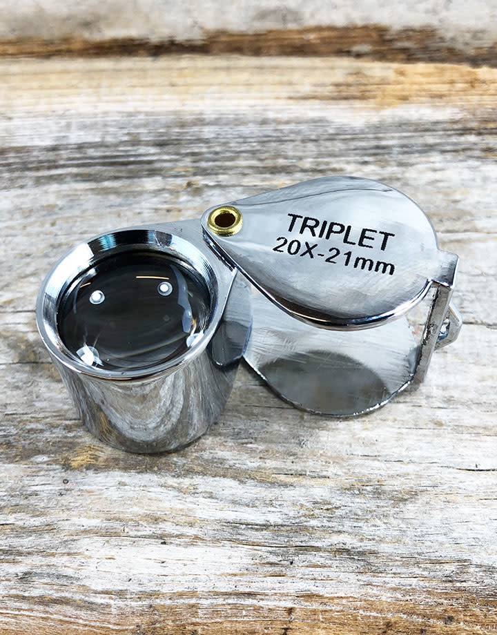 EL9603 = 20X jeweler's Triplet Loupe with 21mm Lens
