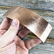 CSP3222 = Patterned Copper Sheet ''Wood Grain''  2'' x 6'' 22ga