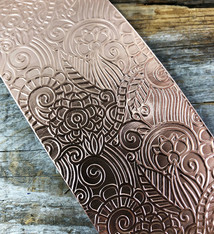 Grapevine Patterned Copper, Textured Copper, Copper Sheet, Copper Metal,  Rolling Mill Pattern, Rolling Mill, Wine Themed, Vineyard Themed