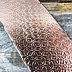 CSP4418 = Patterned Copper Sheet ''Flower of Life''  2'' x 6'' 18ga