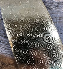 BSP33 = Patterned Brass Sheet ''Gust of Wind'' 2'' x 6'' (Choose Gauge)