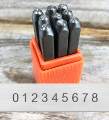PN933 = 3mm San Serif Numbers Punch Set