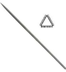 Grobet USA 31.634 = FILE - NEEDLE 3 SQUARE 2 CUT 5.5''
