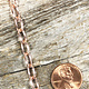 800CU-08 = Copper Chain 5.0mm Oval Cable Chain (FOOT)