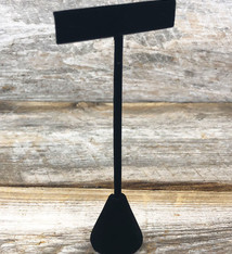 DER1254 = Black Value Velvet Earring Display 5-1/2'' high (Pkg of 3)
