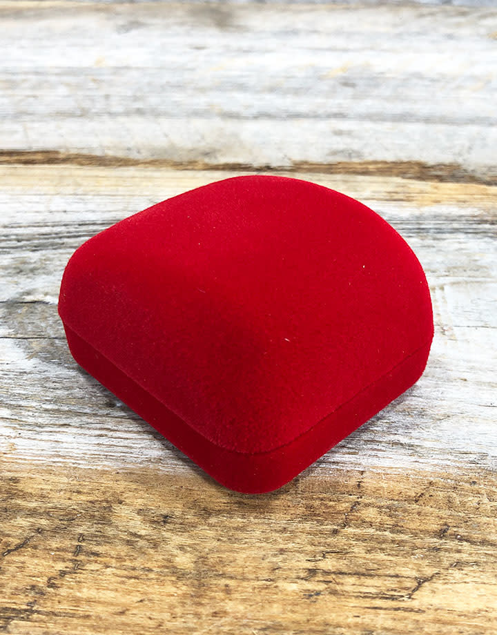 DBX2220 = Red Value Velvet Earring Box (Each)