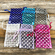 DBX1292P = Organza Drawstring Pouches Polka Dots 2-3/4''x3-1/2'' (Dozen)