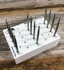 Panther Burs 77.1740 = Wheel Bur Set Tungten/Vanadium 12pcs (0.6 to 2.5mm)